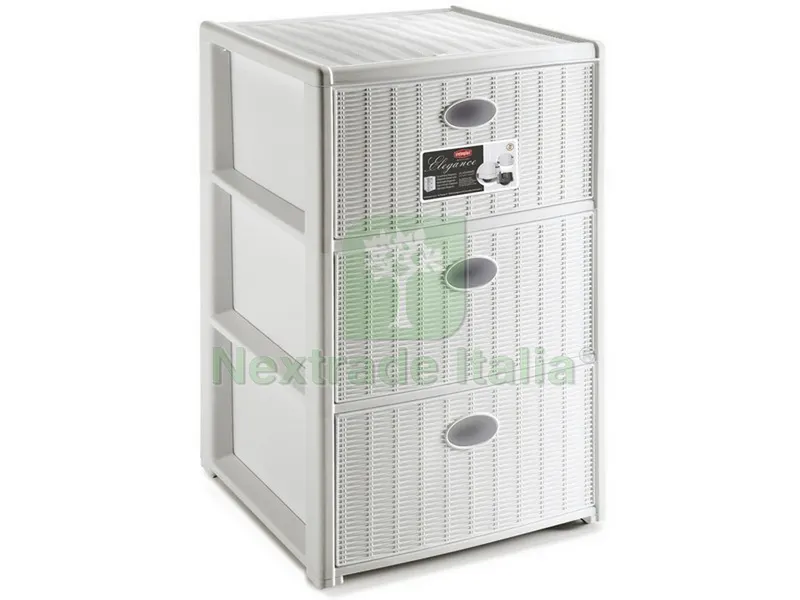 CASSETTIERA ELEGANCE 3 cassetti - cm. 40x40x60 h col. Bianco — Arredo — rif. FERX.VIT53922 CASSETTIERA ELEGANCE 3 cassetti - cm. 40x40x60 h col. Bianco — Arredo — rif. FERX.VIT53922