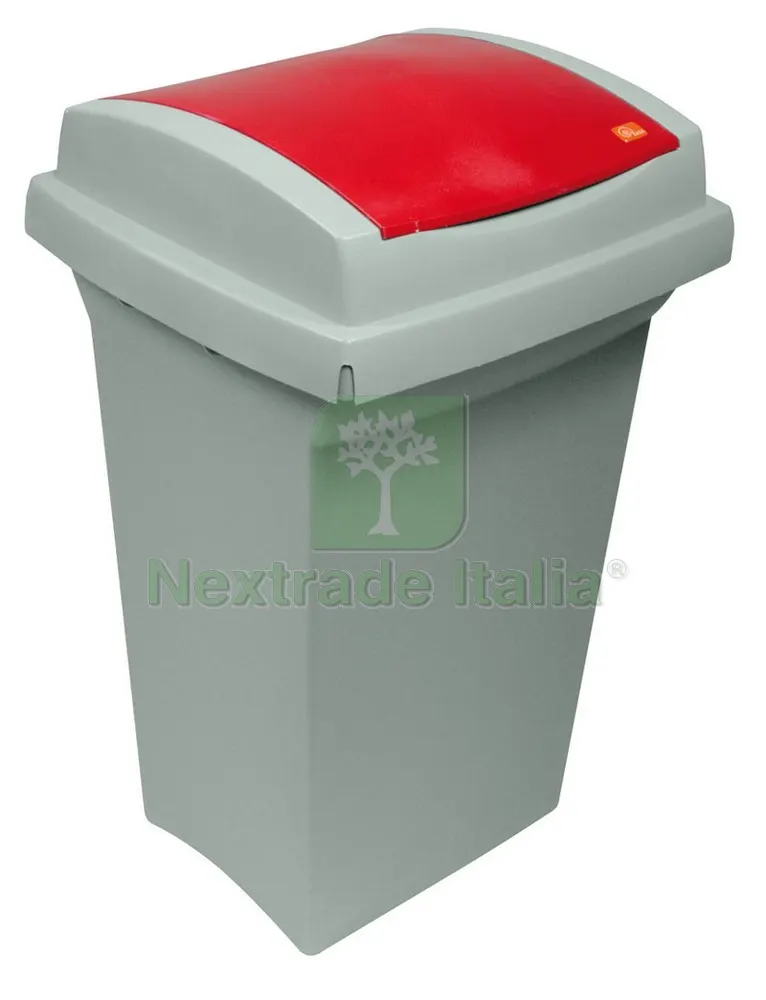 Bidone Recycling per Differenziata Lt. 50 - cm. 43x39x68h col. Giallo/Grigi — Casalinghi e organizzazione — rif. FERX.VIT25688 Bidone Recycling per Differenziata Lt. 50 - cm. 43x39x68h col. Giallo/Grigi — Casalinghi e organizzazione — rif. FERX.VIT25688