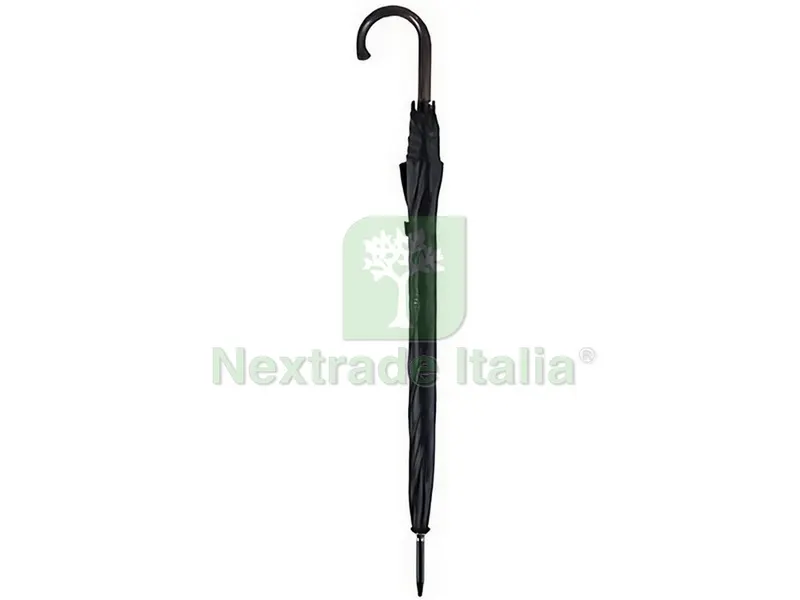 OMBRELLO LUNGO AUTOMATICO Art. G 505N Tinta unita Col. Nero — Tempo libero outdoor — rif. FERX.VIT54261
