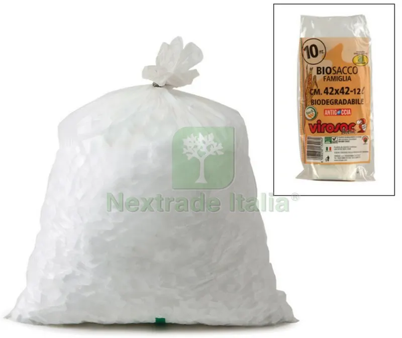 24RT Sacco Rifiuti Biosacco Famiglia 10 PZ cm. 50x60 - lt. 30 — Protezione piante e sementi — rif. FERX.VIT41091