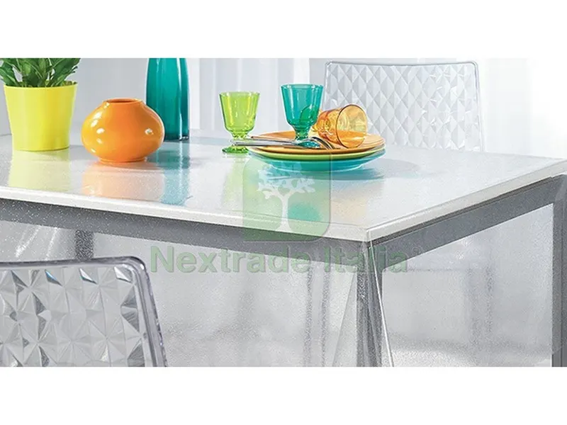 Tovagliato in PVC Crystal Trasparente 0,20 Rotolo cm.140 (H) x 50 mt (L) — Tessili e biancheria casa — rif. FERX.VIT46364