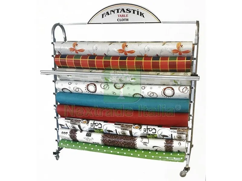 Espositore per Tovagliato Fantastik CapacitÓ 18 rotoli cm. 155x52x175 h — Articoli per ufficio — rif. FERX.VIT43104 Espositore per Tovagliato Fantastik CapacitÓ 18 rotoli cm. 155x52x175 h — Articoli per ufficio — rif. FERX.VIT43104