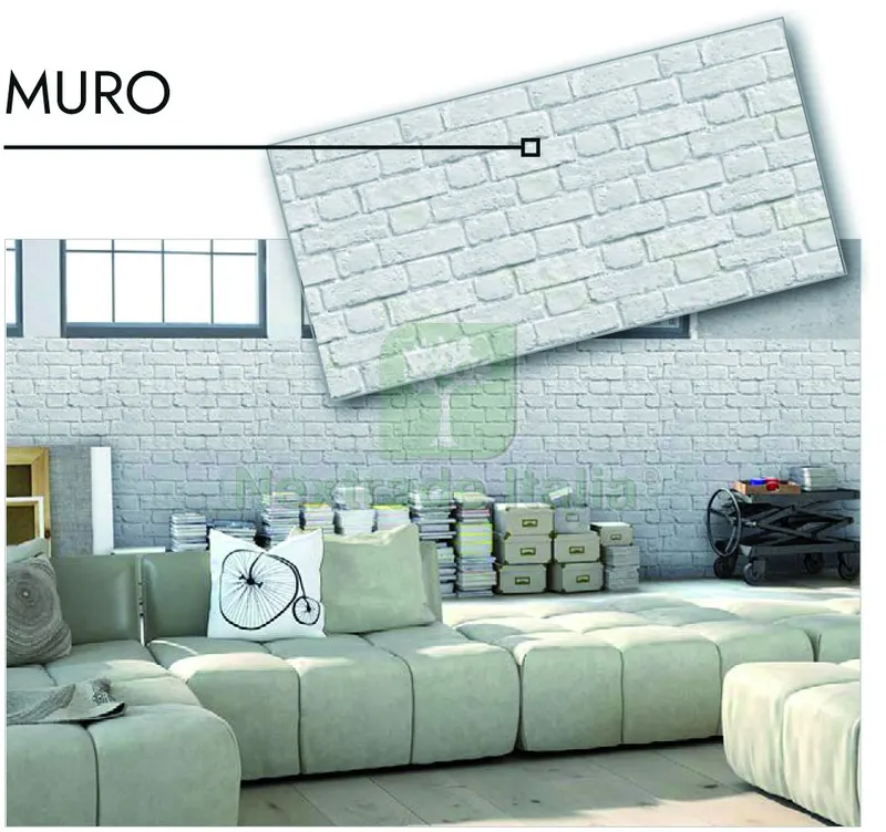 LASTRA DECORATIVA SERIGRAFATA cm. 50x100 - Effetto Muro — Isolanti e reti — rif. FERX.VIT58572