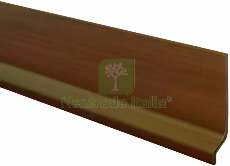 12PZ BATTISCOPA IN PVC ESPANSO h cm.7 x 2 mt. col. Noce — Profili e angolari decorativi — rif. FERX.VIT36463