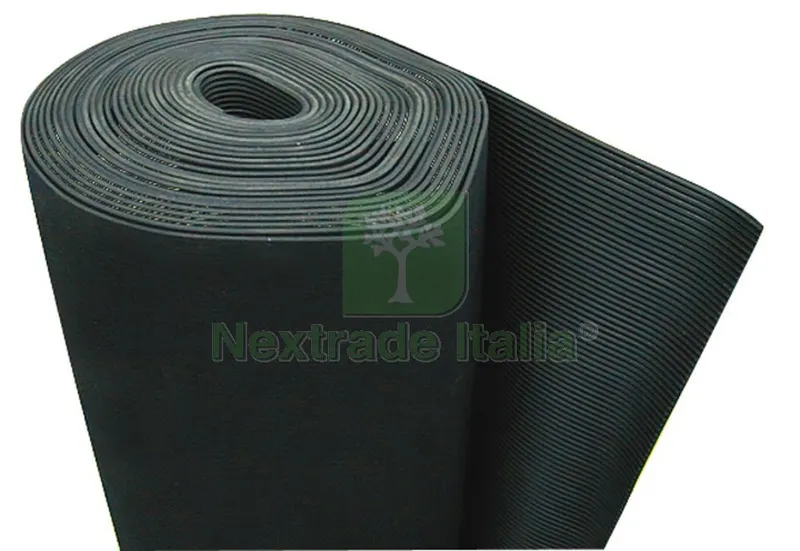 Lastra di Gomma Millerighe mt. 1,3h x 3 mm. (rot.10 mt) — Protezioni corpo — rif. FERX.VIT6310