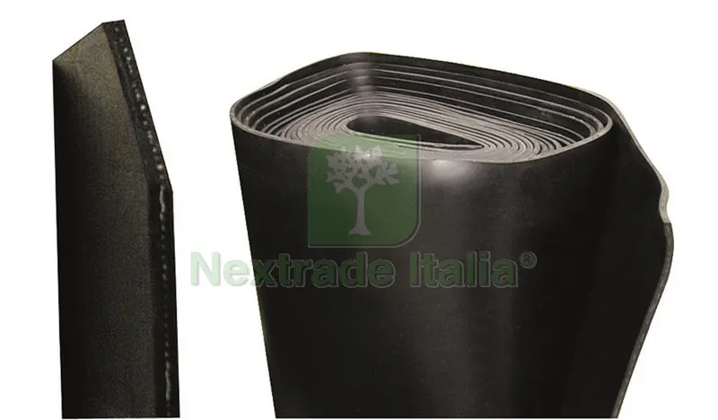 Lastra di Gomma Telata Liscia mt. 1,3h x 5 mm. (rot.10 mt) — Protezioni corpo — rif. FERX.VIT30980