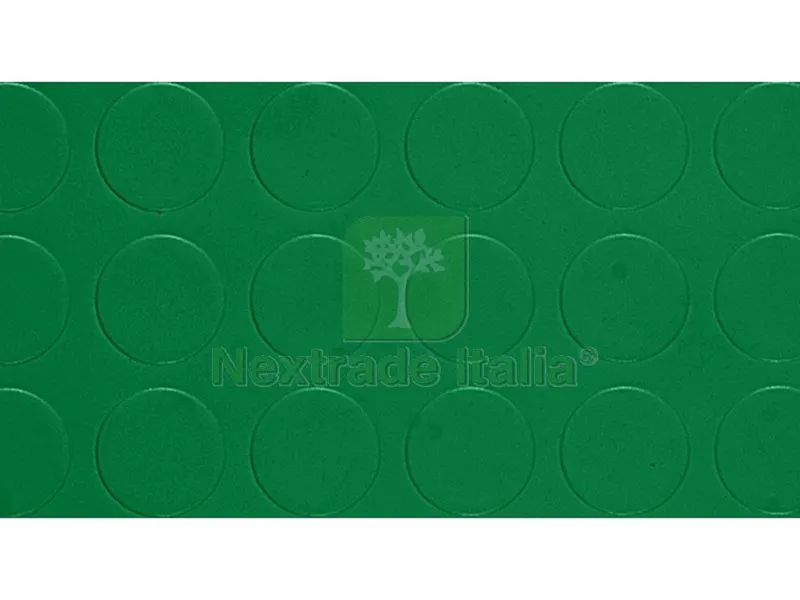 25MQ COPRIPAVIMENTO IN PVC BOLLATO VERDE Rt. Mtl 25x mt.1 h spess. mm.1,3 MQ 25 — Scarichi e sifoni — rif. FERX.VIT46923