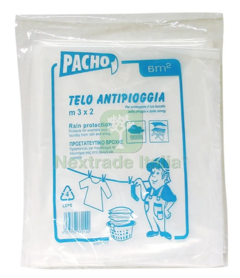 35PZ TELO ANTIPIOGGIA mt. 2x3 — Tempo libero outdoor — rif. FERX.VIT23415 35PZ TELO ANTIPIOGGIA mt. 2x3 — Tempo libero outdoor — rif. FERX.VIT23415