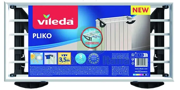 STENDIBIANCHERIA DA BALCONE PLIKO cm. 56x42x13 h Stenditura mt. 3,5 — Stendibiancheria e bucato — rif. FERX.VIT57618 — foto 2 STENDIBIANCHERIA DA BALCONE PLIKO cm. 56x42x13 h Stenditura mt. 3,5 — Stendibiancheria e bucato — rif. FERX.VIT57618 — foto 2