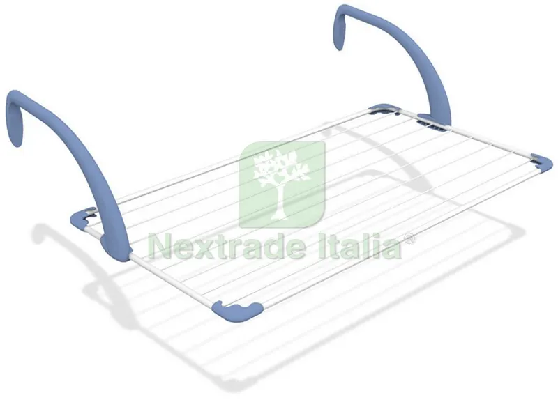 Stendibiancheria da Balcone Brezza 200 cm. 178x55x27,5 h Stenditura mt. 18 — Stendibiancheria e bucato — rif. FERX.VIT21830 Stendibiancheria da Balcone Brezza 200 cm. 178x55x27,5 h Stenditura mt. 18 — Stendibiancheria e bucato — rif. FERX.VIT21830