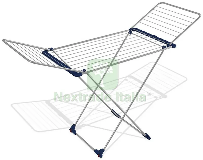 Stendibiancheria a Cavalletto Tempo cm. 167x55,5x91,5 h Stenditura mt. 20 — Stendibiancheria e bucato — rif. FERX.VIT21819 Stendibiancheria a Cavalletto Tempo cm. 167x55,5x91,5 h Stenditura mt. 20 — Stendibiancheria e bucato — rif. FERX.VIT21819