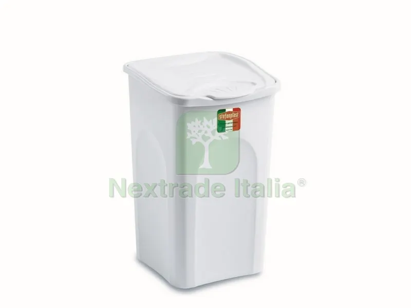 Portabiancheria Primavera Chiuso Bianco Lt. 50 - cm. 37x37x56 h — Casalinghi e organizzazione — rif. FERX.VIT31743 Portabiancheria Primavera Chiuso Bianco Lt. 50 - cm. 37x37x56 h — Casalinghi e organizzazione — rif. FERX.VIT31743