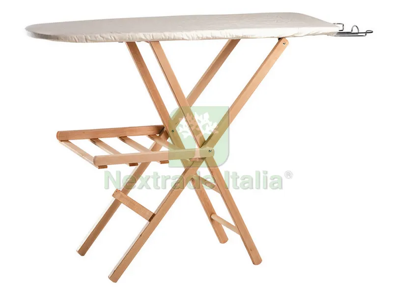 ASSE DA STIRO ECO IN LEGNO CHIARO piano cm. 117x35 — Stendibiancheria e bucato — rif. FERX.VIT38282 ASSE DA STIRO ECO IN LEGNO CHIARO piano cm. 117x35 — Stendibiancheria e bucato — rif. FERX.VIT38282