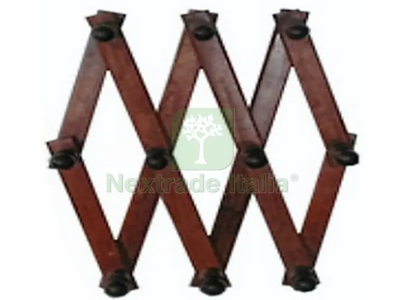 APPENDIABITO ESTENSIBILE 4 posti Legno Scuro — Casalinghi e organizzazione — rif. FERX.VIT38290 APPENDIABITO ESTENSIBILE 4 posti Legno Scuro — Casalinghi e organizzazione — rif. FERX.VIT38290