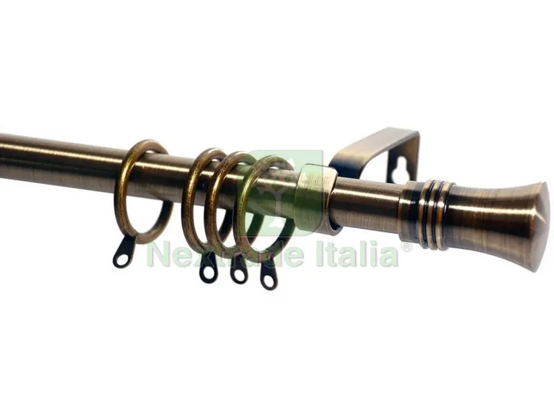 BASTONE PER TENDE CORONA Estensibile cm. 71¸122 col. Oro Antico — Casalinghi e organizzazione — rif. FERX.VIT51062