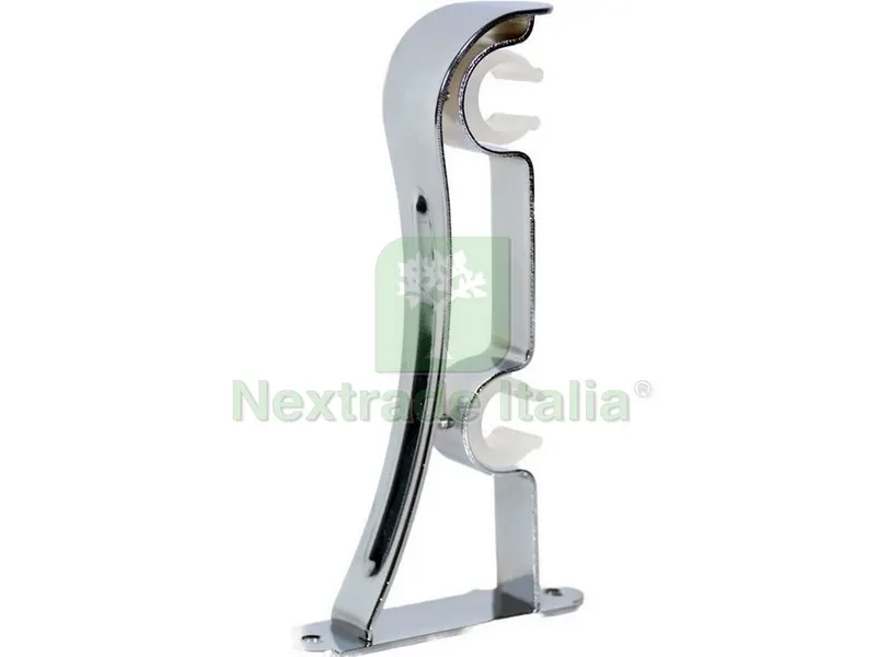 Mensola Doppia per Bastoni Ø mm. 22 col. Acciaio — Arredo — rif. FERX.VIT51067 Mensola Doppia per Bastoni Ø mm. 22 col. Acciaio — Arredo — rif. FERX.VIT51067