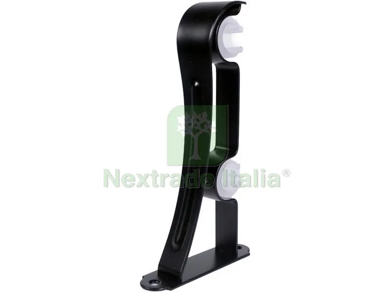 Mensola Doppia per Bastoni Ø mm. 22 col. Nero — Arredo — rif. FERX.VIT51064 Mensola Doppia per Bastoni Ø mm. 22 col. Nero — Arredo — rif. FERX.VIT51064