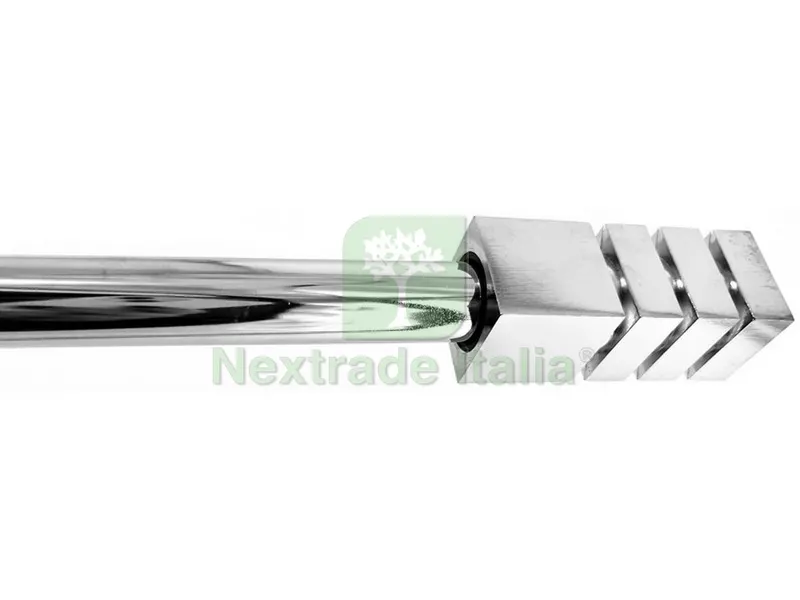 BASTONE PER TENDE TOKYO Estensibile cm. 71¸122 col. Acciaio — Casalinghi e organizzazione — rif. FERX.VIT53866 BASTONE PER TENDE TOKYO Estensibile cm. 71¸122 col. Acciaio — Casalinghi e organizzazione — rif. FERX.VIT53866