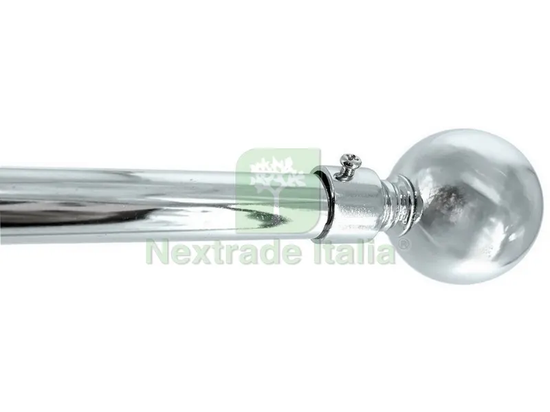 BASTONE PER TENDE GLOBO Estensibile cm. 71¸122 col. Acciaio — Casalinghi e organizzazione — rif. FERX.VIT53868 BASTONE PER TENDE GLOBO Estensibile cm. 71¸122 col. Acciaio — Casalinghi e organizzazione — rif. FERX.VIT53868