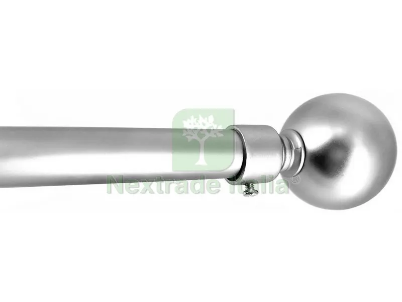 BASTONE PER TENDE GLOBO Estensibile cm. 71¸122 col. Argento — Casalinghi e organizzazione — rif. FERX.VIT53867 BASTONE PER TENDE GLOBO Estensibile cm. 71¸122 col. Argento — Casalinghi e organizzazione — rif. FERX.VIT53867