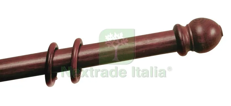 Scorritenda a Strappo in Legno Ø mm. 35 col. Naturale cm. 200 — Casalinghi e organizzazione — rif. FERX.VIT10321