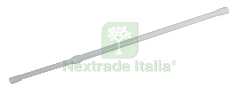 20PZ Stanghetta a Molla Olympia col. Bianco cm.100¸150 — Casalinghi e organizzazione — rif. FERX.VIT29548 20PZ Stanghetta a Molla Olympia col. Bianco cm.100¸150 — Casalinghi e organizzazione — rif. FERX.VIT29548