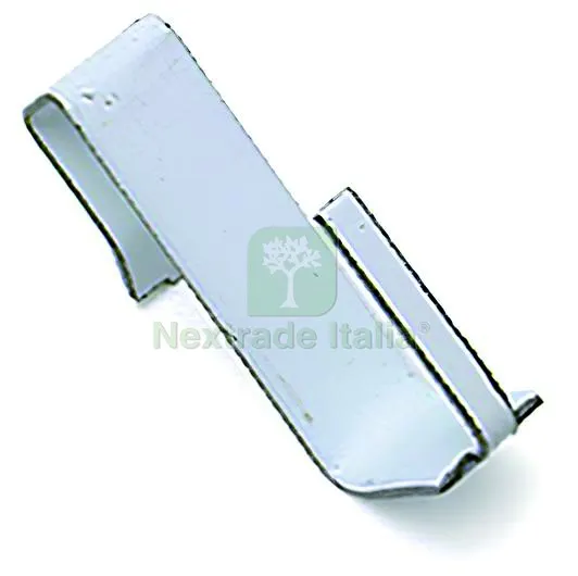 Supporto a Gancio per Stanghette 100 PZ col. Bianco — Ferramenta per legno e mobili — rif. FERX.VIT59718