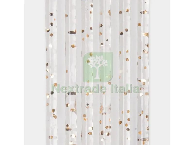 TENDA IN PVC GLITTER LUXOR cm. 100x220 col. Oro — Decorativi e effetti — rif. FERX.VIT52505