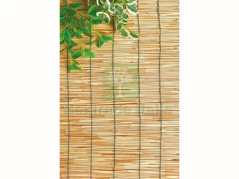 ARELLE STUOIA IN CANNICCIO NATURALE CON CARRUCOLA cm. 100x300 h — Arelle e frangivista — rif. FERX.VIT51910