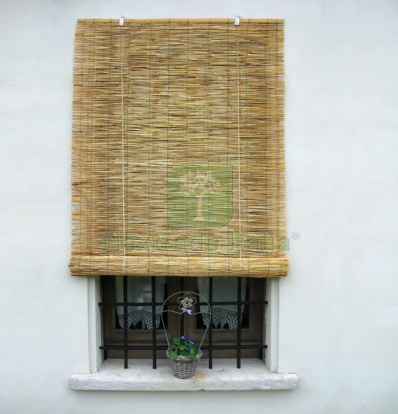 ARELLE STUOIA IN CANNICCIO NATURALE CON CARRUCOLA cm. 100x260 h — Arelle e frangivista — rif. FERX.VIT56338