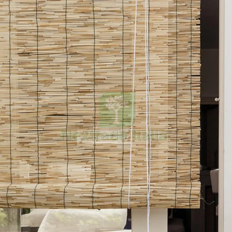 ARELLE STUOIA IN CANNICCIO NATURALE CON CARRUCOLA cm. 100x260 h — Arelle e frangivista — rif. FERX.VIT56338 — foto 2