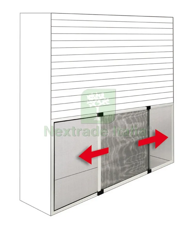 ZANZARIERA ESTENSIBILE PER FINESTRE ARGENTO cm. 70x50 — Tende e zanzariere — rif. FERX.VIT32193