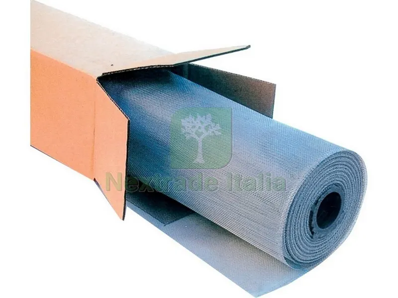 ZANZARIERA A ROTOLO IN ALLUMINIO MT. 30 Maglia mm. 18x16 H. cm.120 filo 0,24 — Tende e zanzariere — rif. FERX.VIT44779 ZANZARIERA A ROTOLO IN ALLUMINIO MT. 30 Maglia mm. 18x16 H. cm.120 filo 0,24 — Tende e zanzariere — rif. FERX.VIT44779