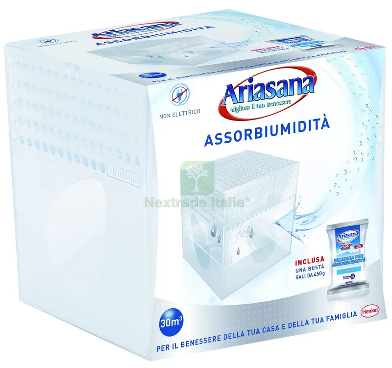Assorbiumidità Ariasana Kit Mini Sali Inodore GR.450 — Casalinghi e organizzazione — rif. FERX.VIT60003 Assorbiumidità Ariasana Kit Mini Sali Inodore GR.450 — Casalinghi e organizzazione — rif. FERX.VIT60003