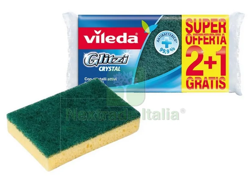 30CF Spugna Glitzi Crystal 2+1 PZ. — Casalinghi e organizzazione — rif. FERX.VIT43215 30CF Spugna Glitzi Crystal 2+1 PZ. — Casalinghi e organizzazione — rif. FERX.VIT43215
