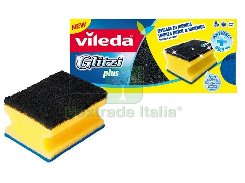 40CF Spugnetta Glitzi Plus 3 PZ. — Casalinghi e organizzazione — rif. FERX.VIT43217