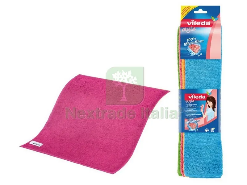 PANNO MICROFIBRA STYLE PZ. 4 cm. 36x38 — Casalinghi e organizzazione — rif. FERX.VIT43204