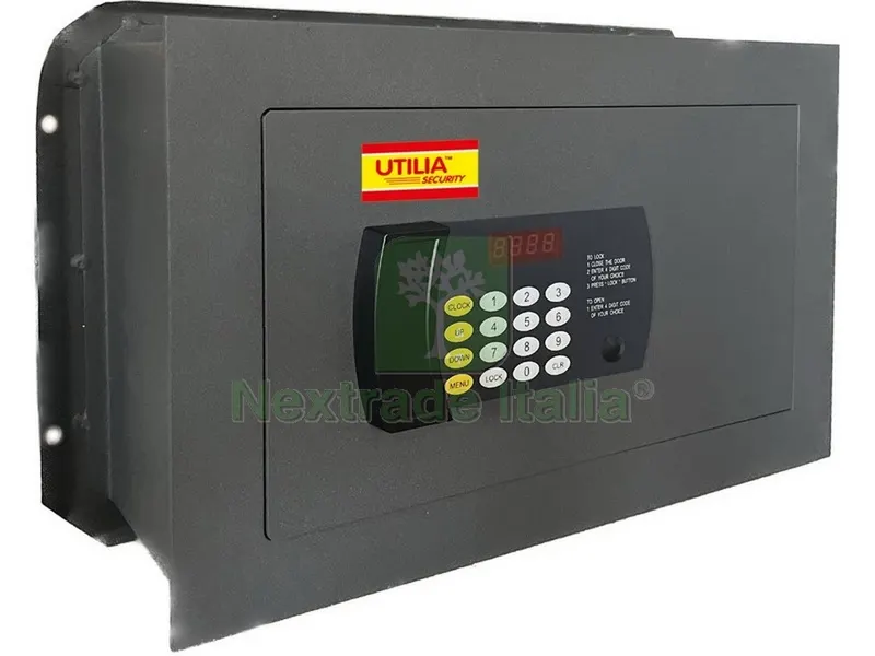 CASSAFORTE ELETTRONICA DA MURO Chiusura con combinatore mm. 310x195x210 h — Casseforti — rif. FERX.VIT53898 CASSAFORTE ELETTRONICA DA MURO Chiusura con combinatore mm. 310x195x210 h — Casseforti — rif. FERX.VIT53898