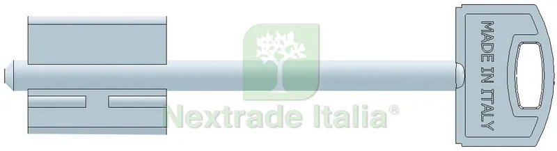 5PZ Chiave Grezza per Porte Blindate Mod. H gambo mm. 50 — Serrature e cilindri — rif. FERX.VIT56292 5PZ Chiave Grezza per Porte Blindate Mod. H gambo mm. 50 — Serrature e cilindri — rif. FERX.VIT56292