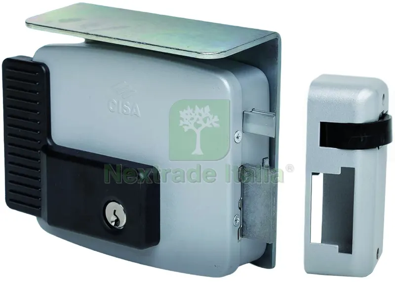 Cisa ELETTROSERRATURA CANCELLI APPL.CIL/INT.+S Art. 11721602N7 entrata regolabile mm.50-80 SX — Serrature e cilindri — rif. FERX.VIT58493