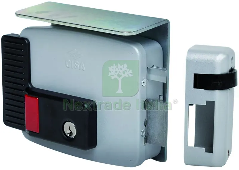 Cisa ELETTROSERRATURA CANCELLI APPL. PULS+CIL/INT +S Art. 11731601N7 entrata regolabile mm.50-80 DX — Serrature e cilindri — rif. FERX.VIT58488