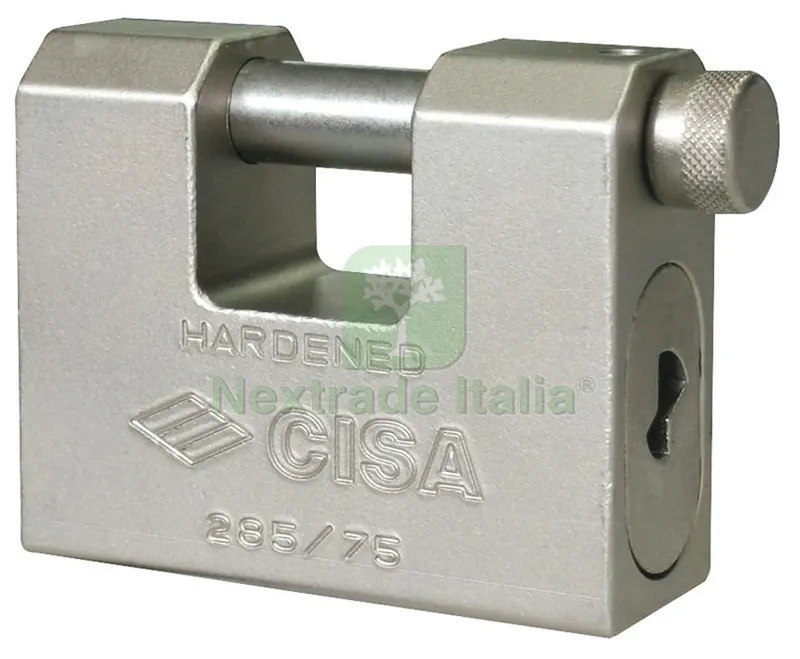 LUCCHETTO ANTISCASSO ACCIAIO Art. 28550 mm. 84 — Lucchetti e catene — rif. FERX.VIT8972