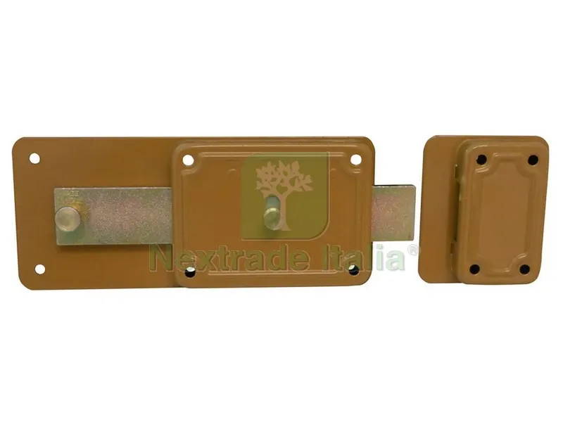 2PZ Ferroglietto Serratura Legno Applicare 6 M. CIL/Fisso ART. P60 E.70 — Serrature e cilindri — rif. FERX.VIT46103 2PZ Ferroglietto Serratura Legno Applicare 6 M. CIL/Fisso ART. P60 E.70 — Serrature e cilindri — rif. FERX.VIT46103