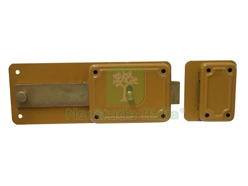 2PZ Ferroglietto Serratura Legno Applicare 7 M.+S. CIL/Staccato ART. P70 E.60 — Serrature e cilindri — rif. FERX.VIT46112