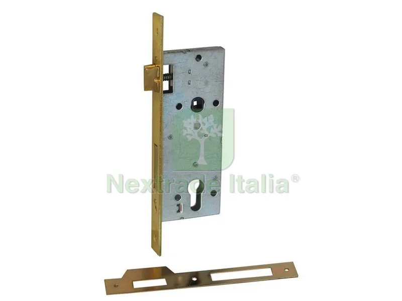 Serratura Legno Infilare 2M+S ART.I15 con Contropiastra E.45-F.22 — Serrature e cilindri — rif. FERX.VIT46127 Serratura Legno Infilare 2M+S ART.I15 con Contropiastra E.45-F.22 — Serrature e cilindri — rif. FERX.VIT46127