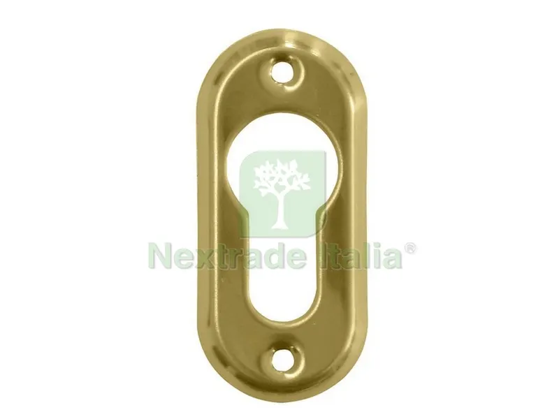 10PZ Bocchetta Foro Yale Ottone — Ferramenta per legno e mobili — rif. FERX.VIT46054 10PZ Bocchetta Foro Yale Ottone — Ferramenta per legno e mobili — rif. FERX.VIT46054