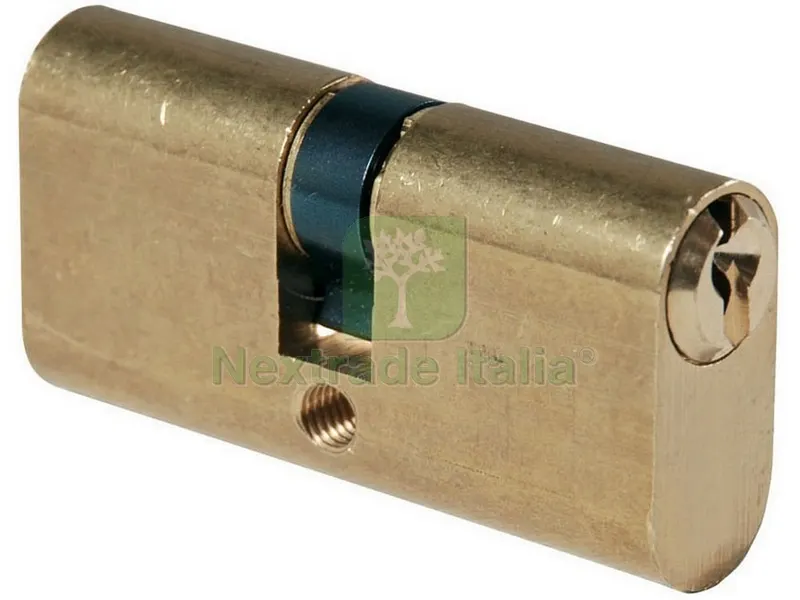 12PZ CILINDRO OVALE Art. 2302/OL Ottone Lucido mm. 60 (30-30) — Serrature e cilindri — rif. FERX.VIT53423