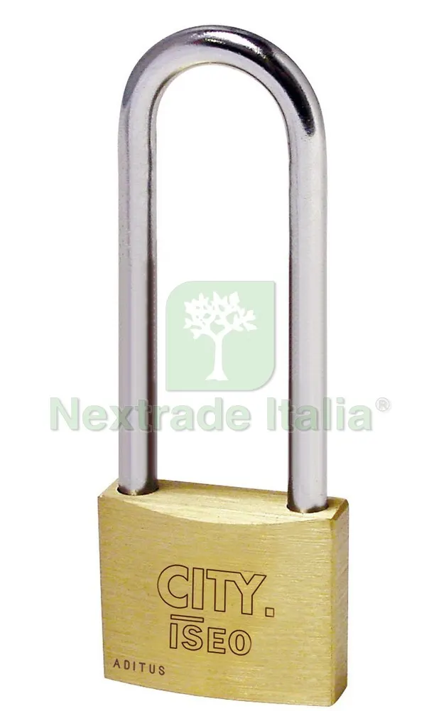 10PZ LUCCHETTO DI SICUREZZA CITY Arco lungo mm. 40 — Lucchetti e catene — rif. FERX.VIT30644