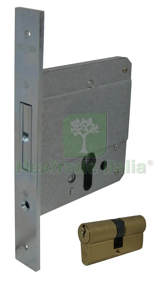 2PZ Serratura Ferro Infilare 3M con Cilindro ART. 778 E.60 - F.25 — Serrature e cilindri — rif. FERX.VIT28805 2PZ Serratura Ferro Infilare 3M con Cilindro ART. 778 E.60 - F.25 — Serrature e cilindri — rif. FERX.VIT28805