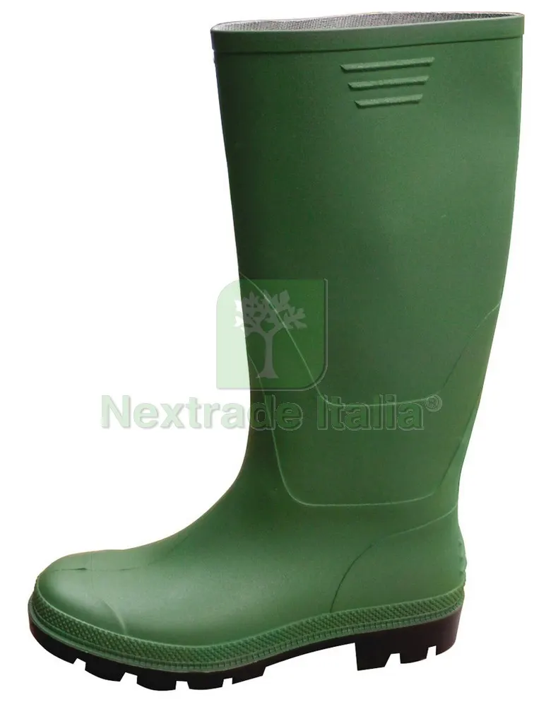 STIVALI IN PVC GARDEN GINOCCHIO Col. Verde Mis. 39 — Calzature antinfortunistiche — rif. FERX.VIT8483